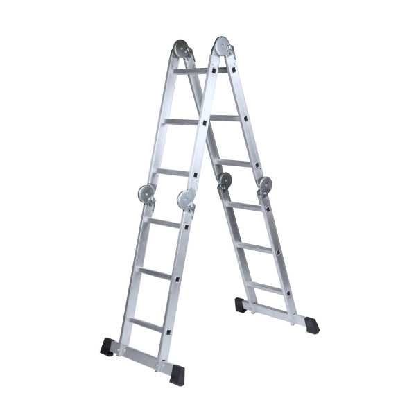 Escalera articulada multiposiciones Brico-Office de 3x4 peldaños marca KTL