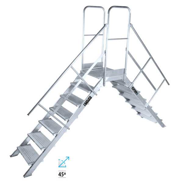Escalera de acceso de 45 Grados MAX de 5 peldaños marca KTL