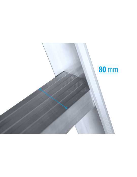 Escalera de apoyo COMFORT de 14 peldaños marca KTL