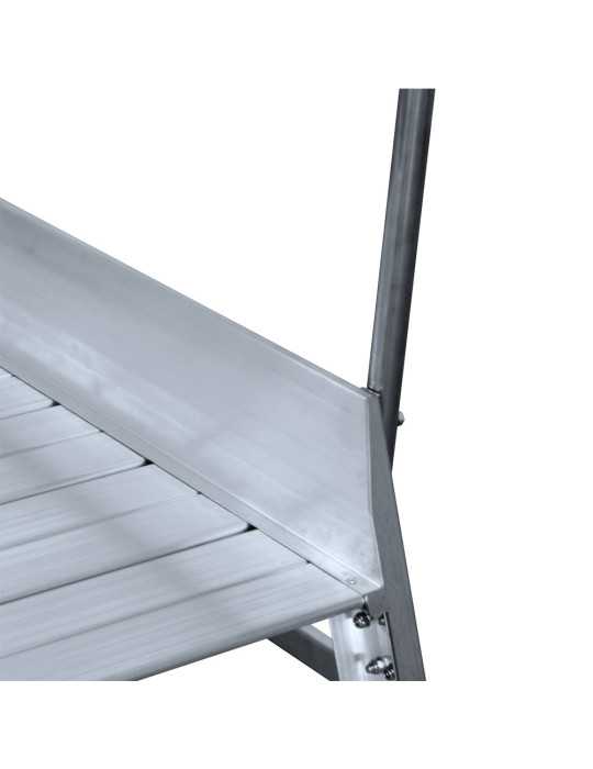 Escalera de plataforma móvil EP-1 de 3 peldaños con plataforma de 49x60 cm marca KTL