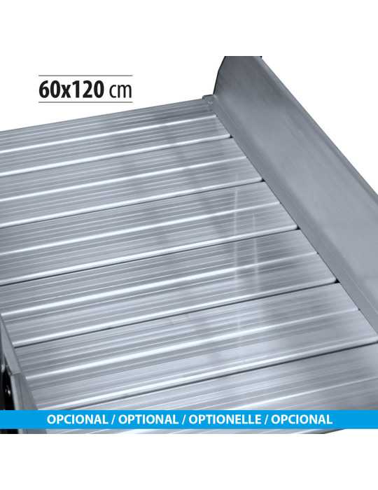 Escalera de plataforma móvil EP-1 de 3 peldaños con plataforma de 49x60 cm marca KTL