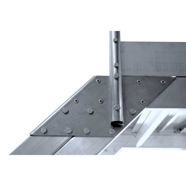 Escalera de plataforma móvil de 60 Grados BIG MAX de 11 peldaños con plataforma de 60x60 cm marca KTL