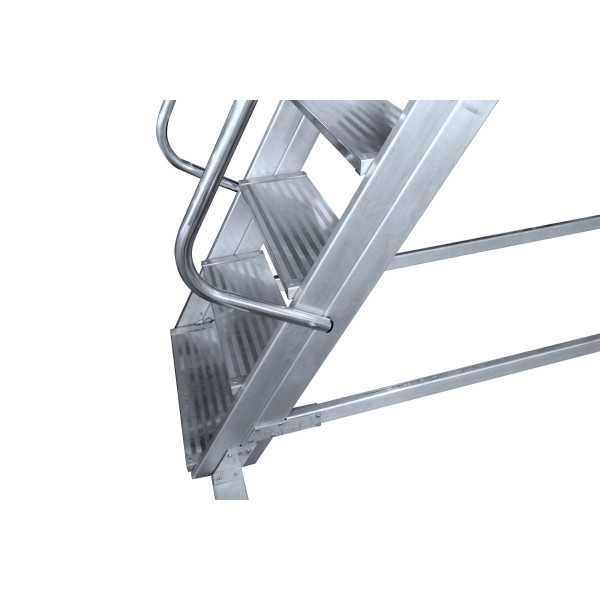 Escalera de plataforma móvil de 60 Grados BIG MAX de 11 peldaños con plataforma de 60x60 cm marca KTL