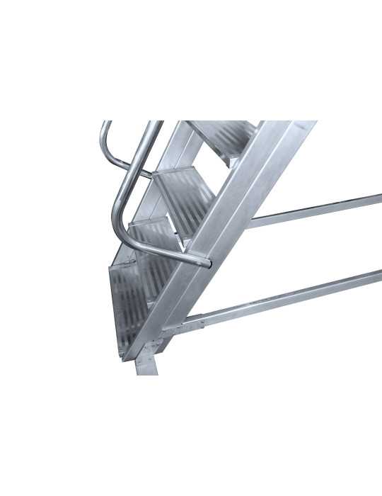 Escalera de plataforma móvil de 60 Grados BIG MAX de 11 peldaños con plataforma de 60x60 cm marca KTL