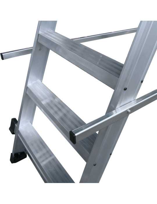 Escalera de plataforma móvil, 2 accesos EP-2 de 5 peldaños con plataforma de 60x120 cm marca KTL