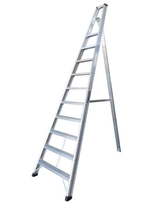 Escalera de tijera AGROCOMFORT de 3 peldaños marca KTL
