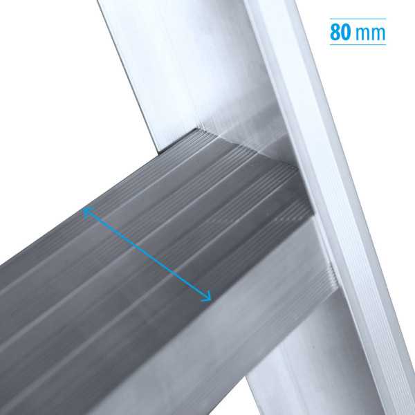 Escalera de tijera AGROCOMFORT de 3 peldaños marca KTL