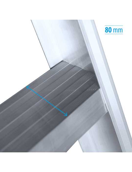 Escalera de tijera AGROCOMFORT de 4 peldaños marca KTL