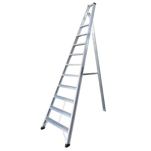 Escalera de tijera AGROCOMFORT de 9 peldaños marca KTL