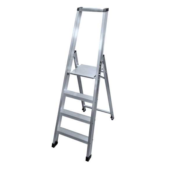 Escalera de tijera XL de 12 peldaños con plataforma de 30x30 cm marca KTL