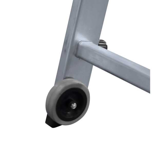 Escalera de tijera XL-S de 4 peldaños con plataforma de 30x30 cm marca KTL