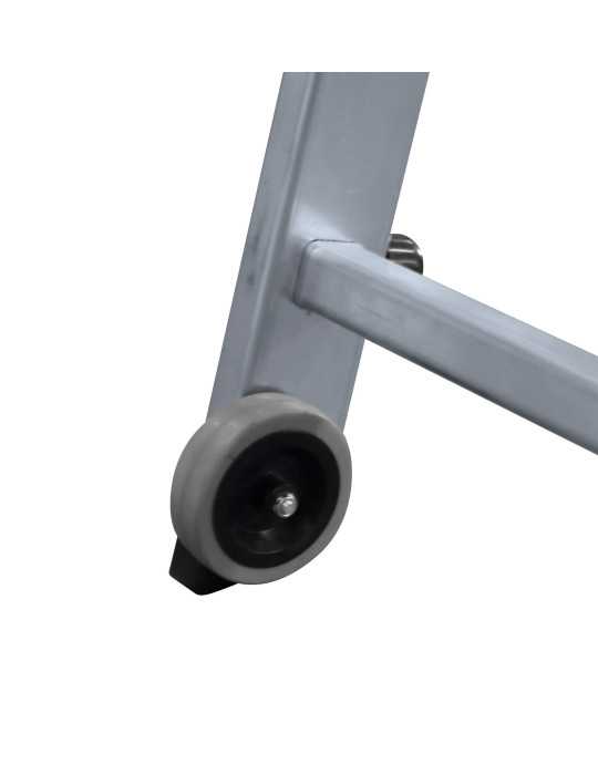 Escalera de tijera XL-S de 4 peldaños con plataforma de 30x30 cm marca KTL