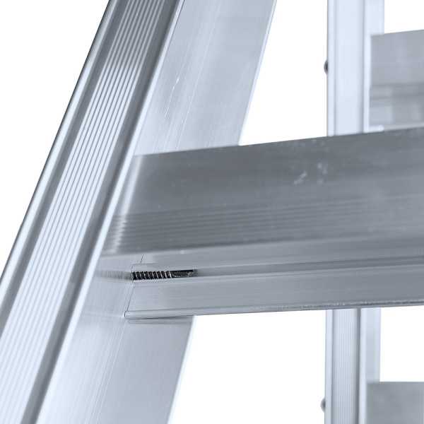 Escalera de tijera XL-S de 4 peldaños con plataforma de 30x30 cm marca KTL