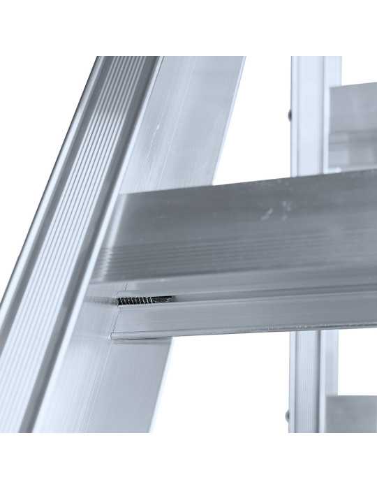 Escalera de tijera XL-S de 4 peldaños con plataforma de 30x30 cm marca KTL
