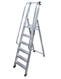 Escalera de tijera XL-S de 10 peldaños con plataforma de 30x30 cm marca KTL