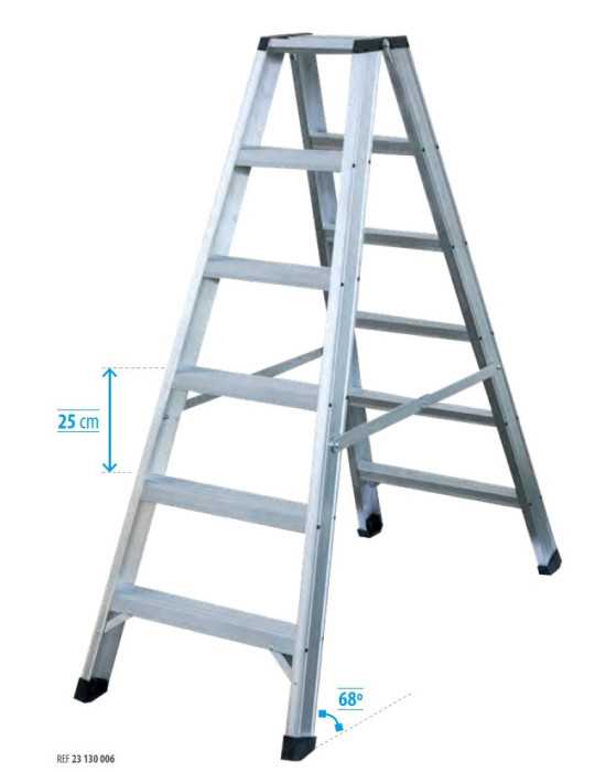 Escalera doble acceso AGROCOMFORT DOBLE de 5 peldaños marca KTL