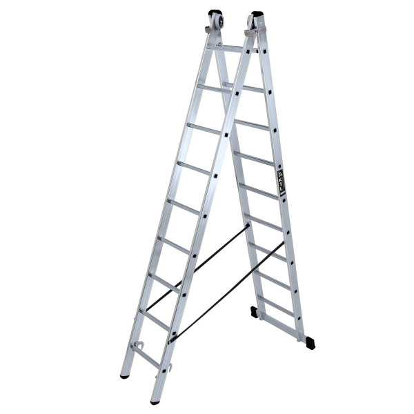 Escalera doble con base Industrial de 6x2 peldaños marca KTL