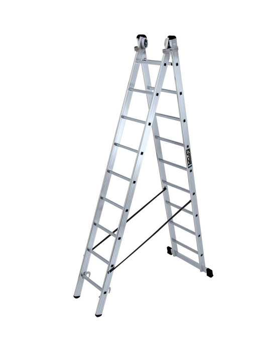 Escalera doble con base Industrial de 6x2 peldaños marca KTL