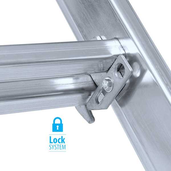Escalera doble con base Industrial de 6x2 peldaños marca KTL