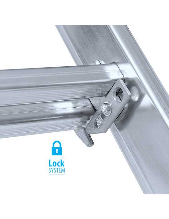 Escalera doble con base Industrial de 6x2 peldaños marca KTL