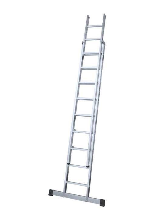 Escalera doble extensión manual Profesional de 7x2 peldaños marca KTL