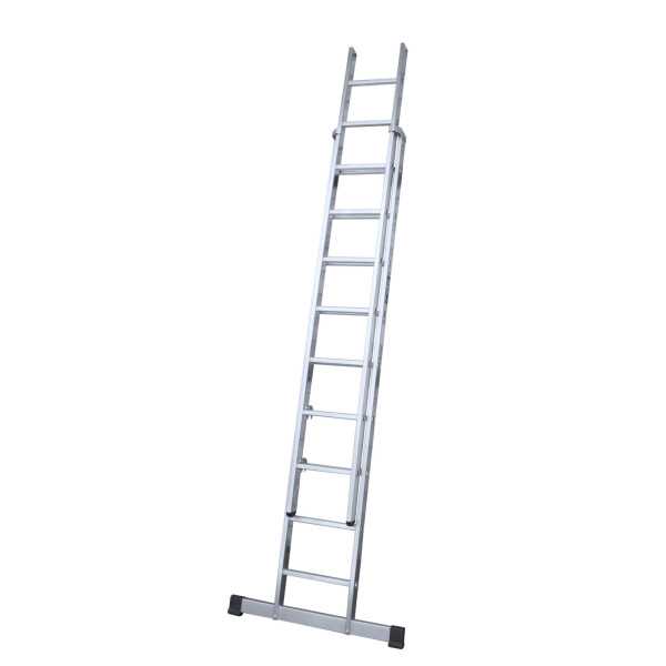 Escalera doble extensión manual Profesional de 9x2 peldaños marca KTL