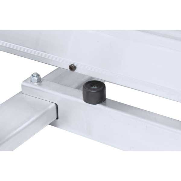 Escalera móvil con plataforma, plegable 2XL-S de 2 peldaños con plataforma de 45x45 cm marca KTL