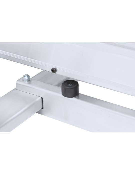 Escalera móvil con plataforma, plegable 2XL-S de 2 peldaños con plataforma de 45x45 cm marca KTL