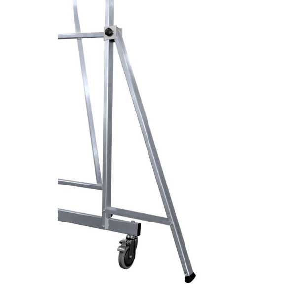 Escalera móvil con plataforma, plegable 2XL-S de 4 peldaños con plataforma de 45x45 cm marca KTL
