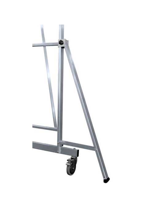 Escalera móvil con plataforma, plegable 2XL-S de 4 peldaños con plataforma de 45x45 cm marca KTL
