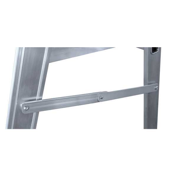 Escalera móvil con plataforma, plegable KASTLE de 2 peldaños con plataforma de 51x60 cm marca KTL