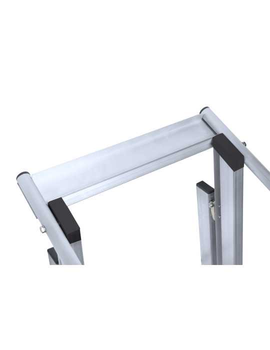 Escalera móvil con plataforma, plegable KASTLE de 2 peldaños con plataforma de 51x60 cm marca KTL