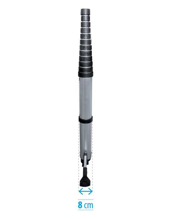 Escalera telescópica de apoyo KLAK-KLAK de 10 peldaños marca KTL