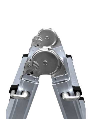 Escalera telescópica multifunción K1 de 4+4 peldaños marca KTL 2