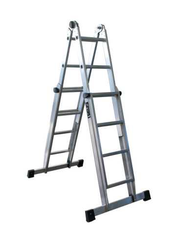 Escalera telescópica multifunción K2n de 3+3 peldaños marca KTL