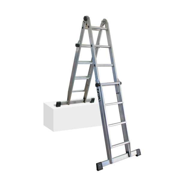 Escalera telescópica multifunción K2n de 3+3 peldaños marca KTL