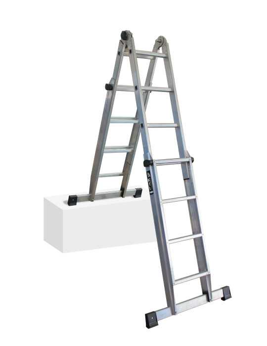 Escalera telescópica multifunción K2n de 3+3 peldaños marca KTL