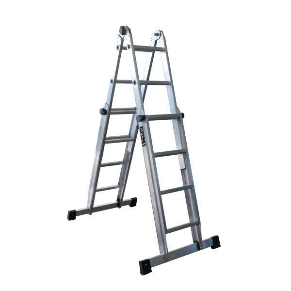Escalera telescópica multifunción K2n de 6+6 peldaños marca KTL