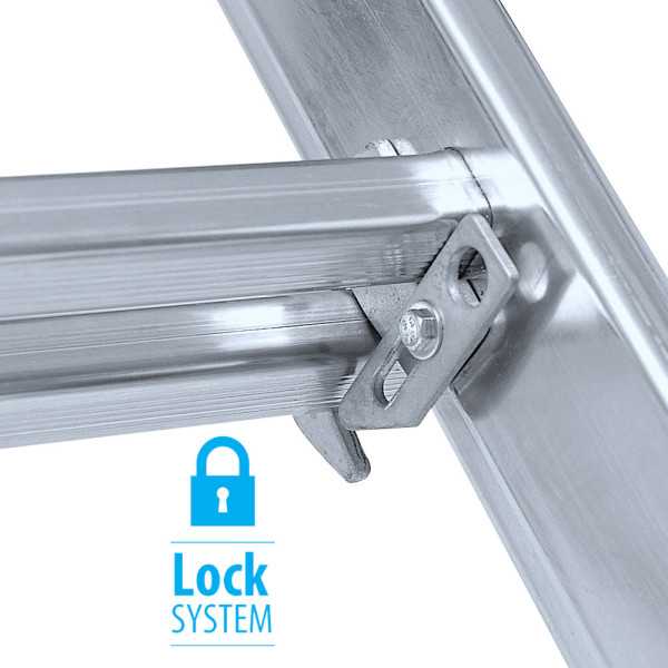 Escalera triple con base Industrial de 6x3 peldaños marca KTL