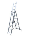 Escalera triple con base Profesional de 7x3 peldaños marca KTL