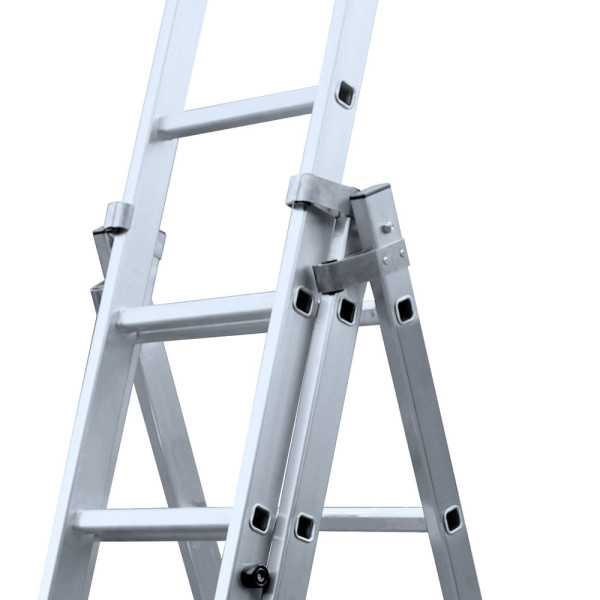 Escalera triple con base Profesional de 7x3 peldaños marca KTL