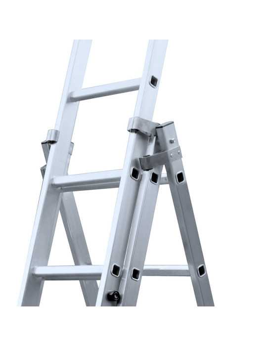 Escalera triple con base Profesional de 7x3 peldaños marca KTL