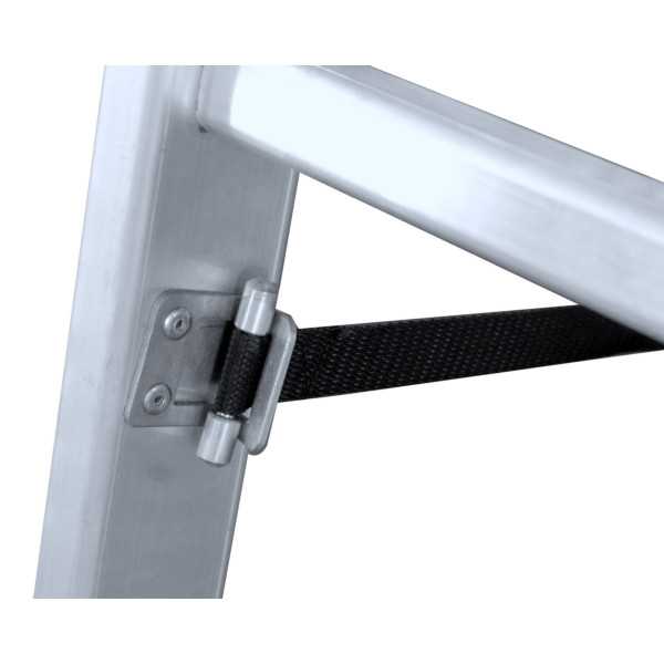 Escalera-andamio multiusos Brico-Office de 6x2 peldaños con plataforma de 118x33 cm marca KTL