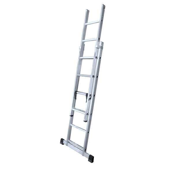 Escalera-andamio multiusos Brico-Office de 6x2 peldaños con plataforma de 118x33 cm marca KTL