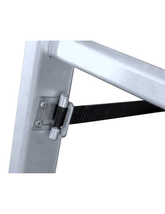 Escalera-andamio multiusos Brico-Office de 9x2 peldaños con plataforma de 118x33 cm marca KTL