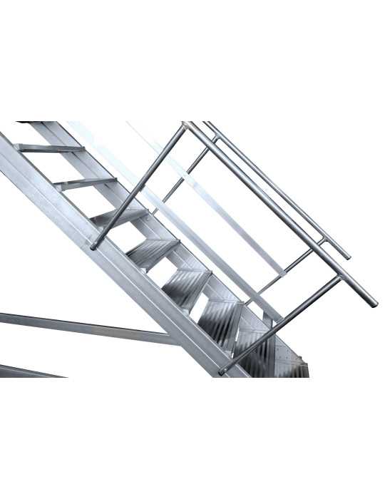 Pasarela de doble acceso de 45 Grados MAX de 3 peldaños con plataforma de 60x60 cm marca KTL