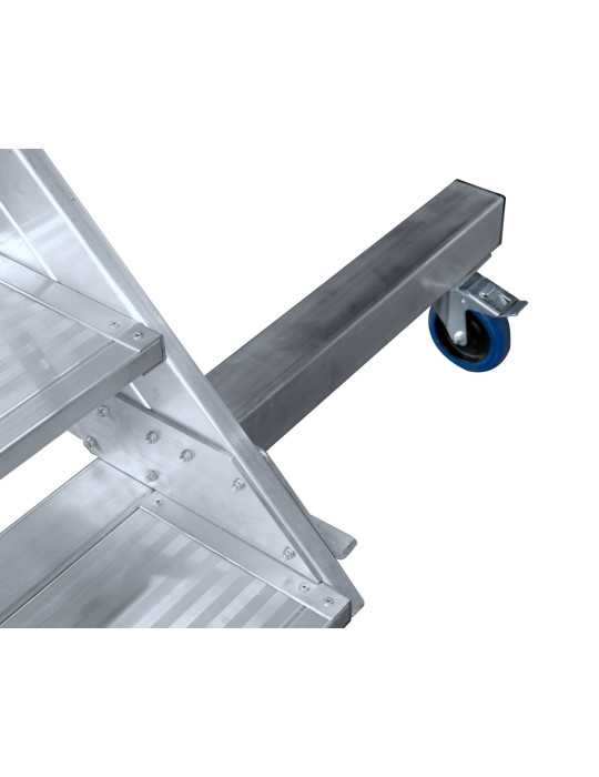 Pasarela de doble acceso de 45 Grados MAX de 7 peldaños con plataforma de 60x60 cm marca KTL