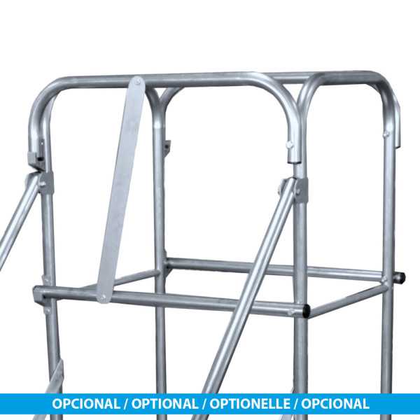 Pasarela de doble acceso de 45 Grados MAX de 7 peldaños con plataforma de 60x60 cm marca KTL