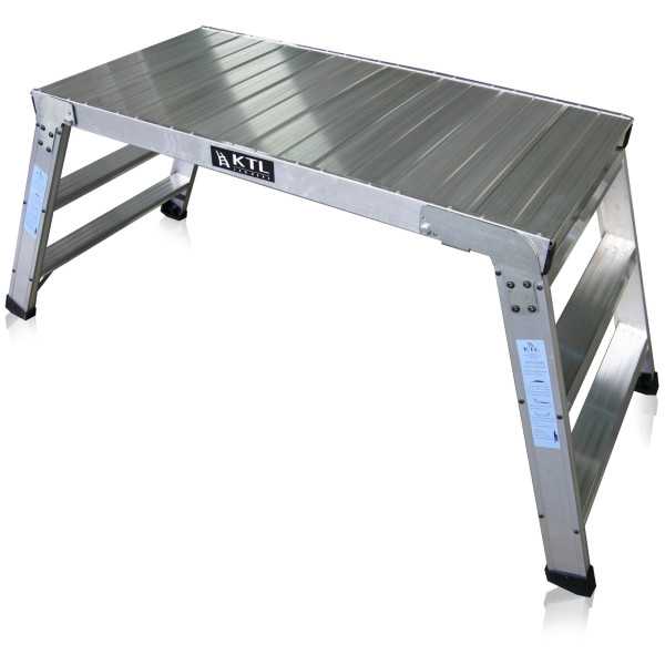 Plataforma de trabajo plegable KARLA de 1 peldaños con plataforma de 30x120 cm marca KTL