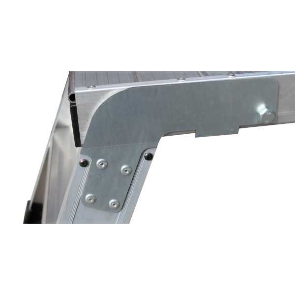 Plataforma de trabajo plegable KARLA de 1 peldaños con plataforma de 30x120 cm marca KTL